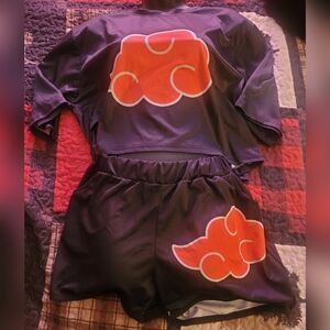 Naruto Cloud Print Women's Pajama Set